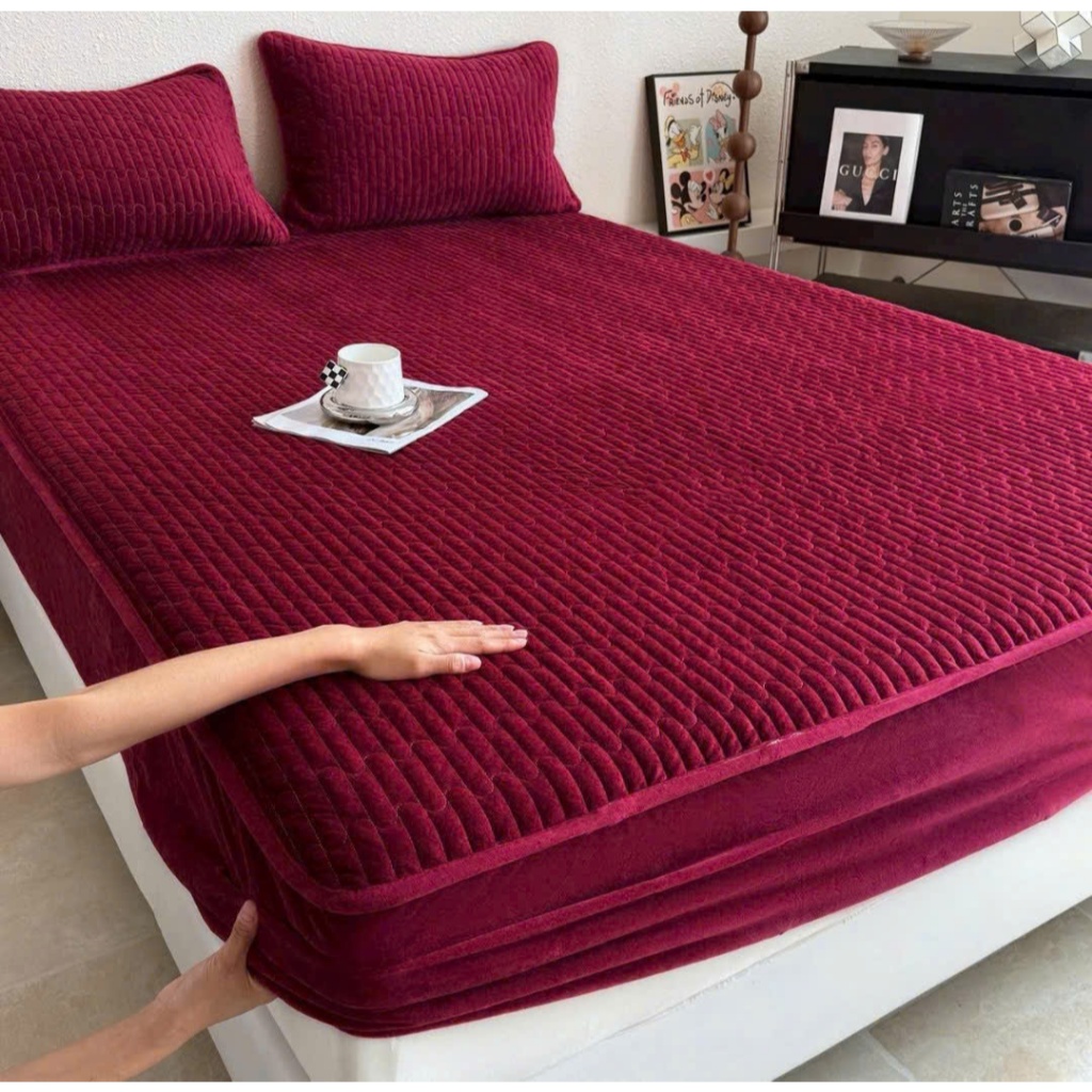 Vỏ Gối Nỉ Nhung Trần Bông 48x74cm – Êm Mịn, Giữ Ấm Tốt, Không Bai Xù, Dễ Giặt, Màu Trơn Thanh Lịch