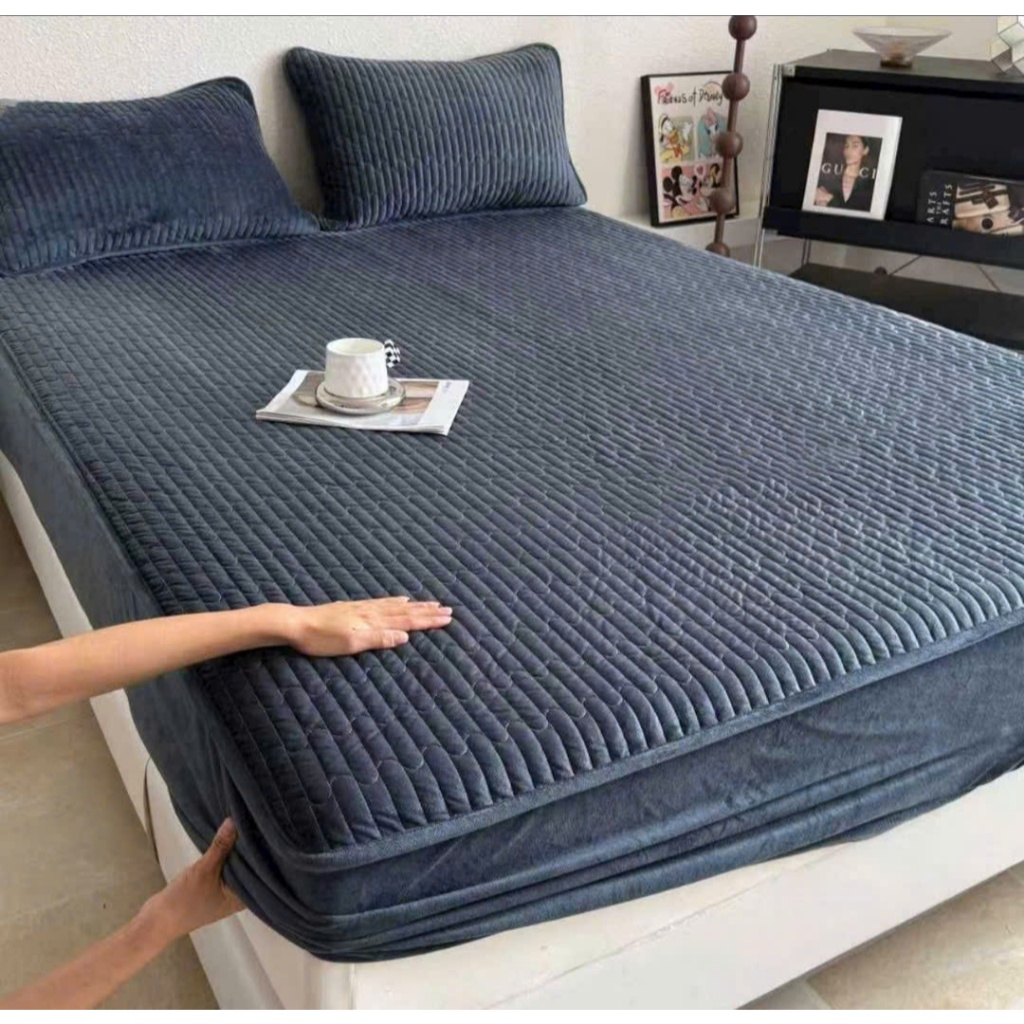 Vỏ Gối Nỉ Nhung Trần Bông 48x74cm – Êm Mịn, Giữ Ấm Tốt, Không Bai Xù, Dễ Giặt, Màu Trơn Thanh Lịch