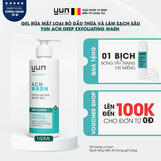 Gel rửa mặt loại bỏ dầu thừa và làm sạch sâu YUN ACN Deep Exfoliating Wash 150ml (ACN-02)