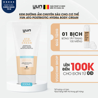 Kem dưỡng ẩm chuyên sâu cho cơ thể YUN ATO Postbiotic Hydra Body Cream 200ml (ATO-04)