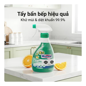 Xịt tẩy dầu mỡ nhà bếp MUZOME 300ml | Khử mùi - Diệt khuẩn 99.9%