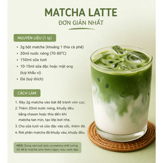 Matcha Neicha 100g/500g – Bột Matcha Nguyên Chất Pha Chế, Làm Matcha Latte, Đá Xay