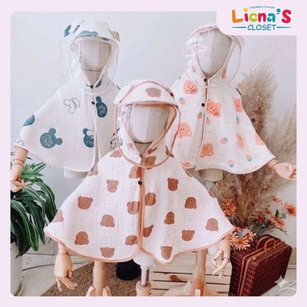 Áo Choàng Chống Nắng Kèm Kính Chống Giọt Bắn An Toàn Cho Bé Có Thể Mặc Hàng Ngày Nhà Liena's Closet