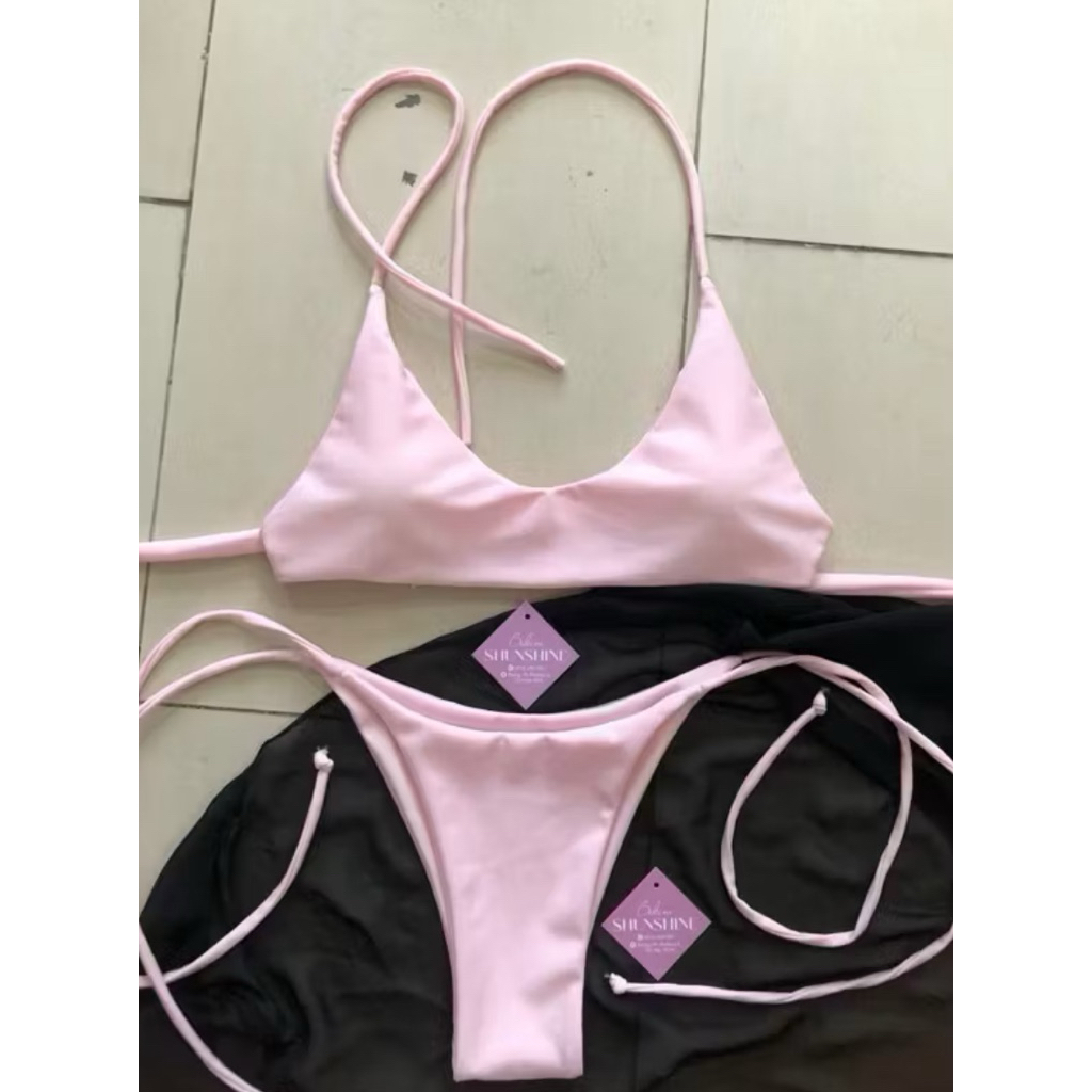 [HCM - Che Tên Sp] Bikini DTD 2 Mảnh Cổ Chữ U Quần Tam Giác