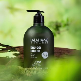 (Lalahome Organic) Dầu Gội Hữu Cơ Hương Trà Xanh 500ml, Ngăn Ngừa Gàu, Rụng, Tóc Chắc Khỏe