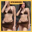 BIKINI DTD - Set bộ thời trang nữ mặc đi chơi đi biển chất thun lạnh 3 món kèm choàng siêu sang trọng