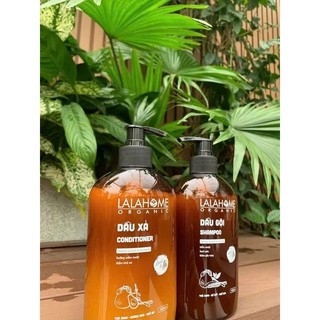 Dầu Xả Hương Bưởi Sả Chanh LALAHOME ORGANIC 400ml, Ngăn Ngừa Gàu, Rụng, Tóc Chắc Khỏe