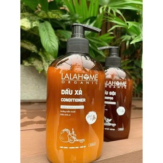 Dầu Xả Hương Bưởi Sả Chanh LALAHOME ORGANIC 400ml, Ngăn Ngừa Gàu, Rụng, Tóc Chắc Khỏe