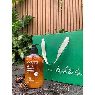 Dầu Xả Hương Bưởi Sả Chanh LALAHOME ORGANIC 400ml, Ngăn Ngừa Gàu, Rụng, Tóc Chắc Khỏe