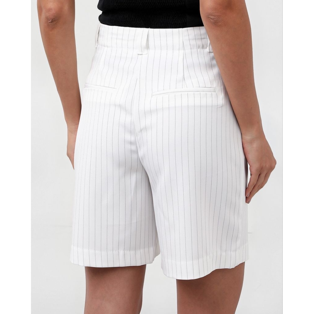 (BomoHouse) Quần short lửng kaki suông nữ lưng cao bigsize - dư xịn VNXK.