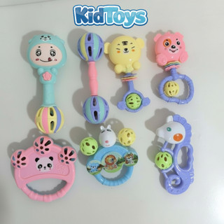 Bộ 7 món lục lạc xúc xắc KidToys – đồ chơi cầm tay phát triển khả năng nắm tay cho bé