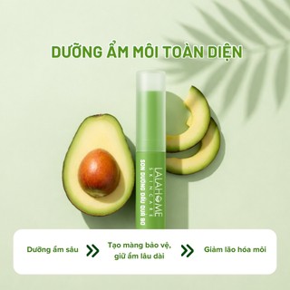 Son Dưỡng Dầu Quả Bơ LALAHOME ORGANIC, Dưỡng Ẩm, Làm Mềm Môi, Hỗ Trợ Cải Thiện Tình Trạng Môi Khô Nẻ