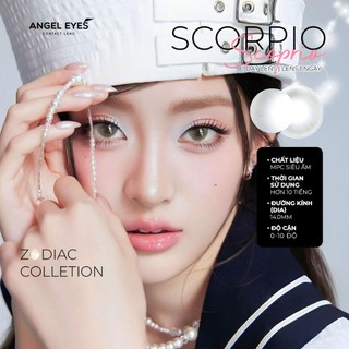 Kính áp tròng 1 ngày SCORPIO xám tây tự nhiên - Dia 14.0mm - Độ cận 0-10 nhãn hiệu Angel Eyes
