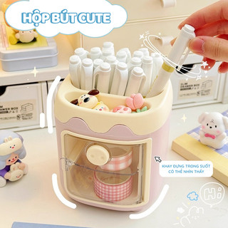Ống Đựng Bút Để Bàn Cute Màu Sắc – Hộp Đựng Bút Trang Trí Cho Học Sinh, Văn Phòng