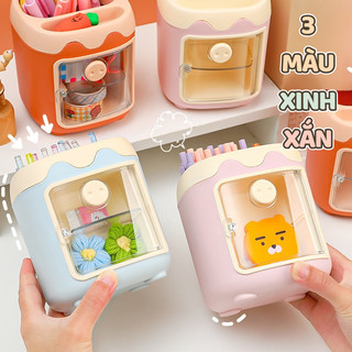 Ống Đựng Bút Để Bàn Cute Màu Sắc – Hộp Đựng Bút Trang Trí Cho Học Sinh, Văn Phòng