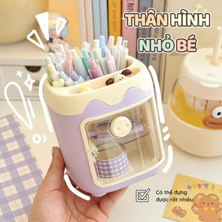 Ống Đựng Bút Để Bàn Cute Màu Sắc – Hộp Đựng Bút Trang Trí Cho Học Sinh, Văn Phòng