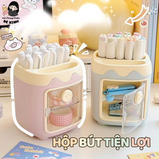 Ống Đựng Bút Để Bàn Cute Màu Sắc – Hộp Đựng Bút Trang Trí Cho Học Sinh, Văn Phòng