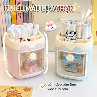 Ống Đựng Bút Để Bàn Cute Màu Sắc – Hộp Đựng Bút Trang Trí Cho Học Sinh, Văn Phòng