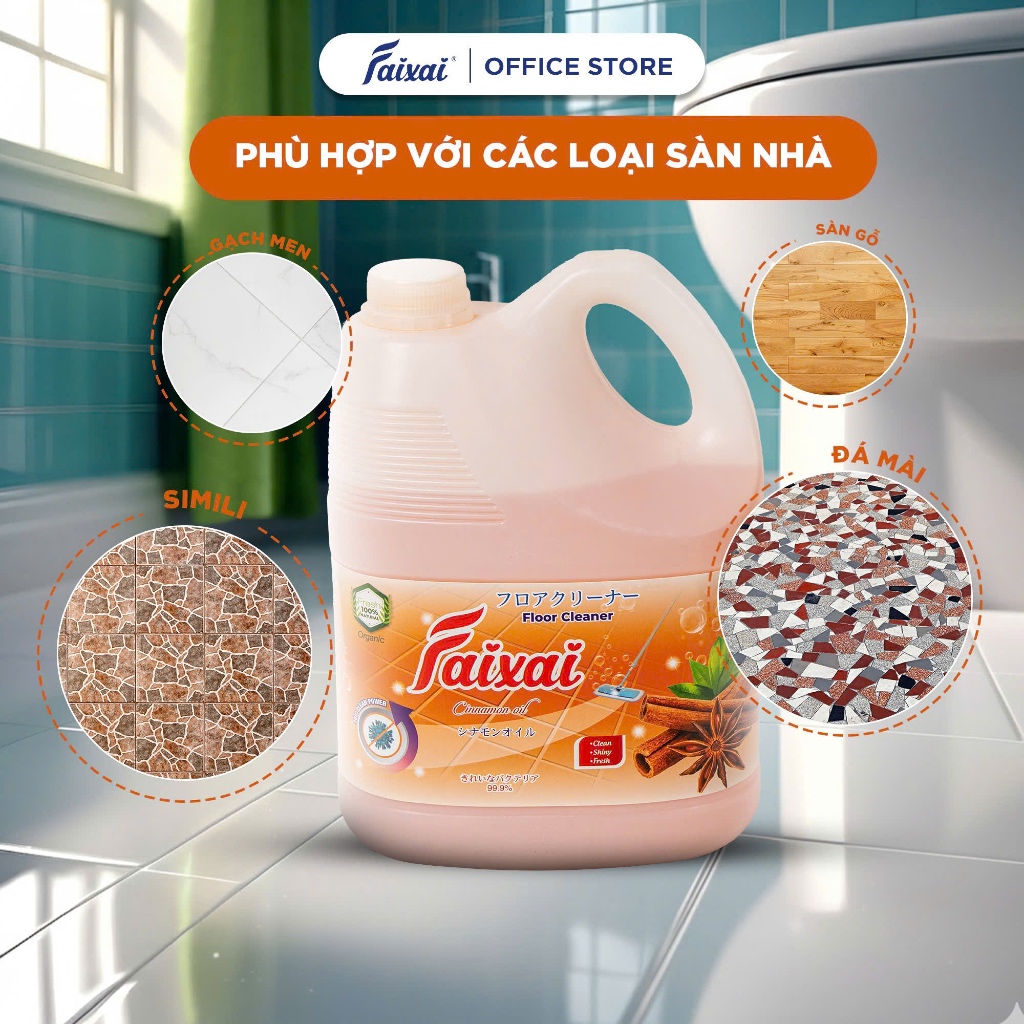 [ECG] NƯỚC LAU SÀN THIÊN NHIÊN CAO CẤP FAIXAI 1.6L