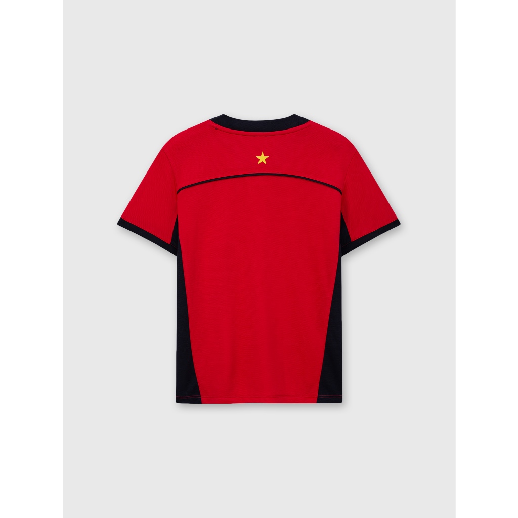 Áo jersey boxy unisex trẻ em CANIFA S form rộng cộc tay in họa tiết Sao Vàng 3TS26S019