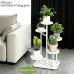 Kệ Để Cây Cảnh Nhiều Tầng Đế Đá Cực Chắc - Giá Để Chậu Hoa Khung Sắt Decor Phòng Khách Ban Công Cao 72cm — ảnh 6