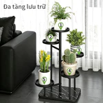 Kệ Để Cây Cảnh Nhiều Tầng Đế Đá Cực Chắc - Giá Để Chậu Hoa Khung Sắt Decor Phòng Khách Ban Công Cao 72cm — ảnh 2