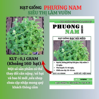 50 Hạt - Hạt Giống Bạc Hà Capnit ( dành cho mèo )