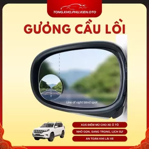 Gương cầu lồi dán gương chiếu hậu, xóa điểm mù cho xe ô tô, tăng an toàn đi xe