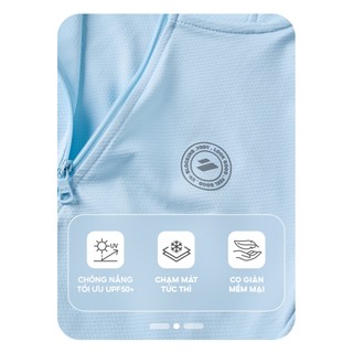 [COOLER & CLOSER] Áo khoác chống nắng trẻ em YODY đa năng thoáng khí vải chống nắng cao cấp KCSJ26A001