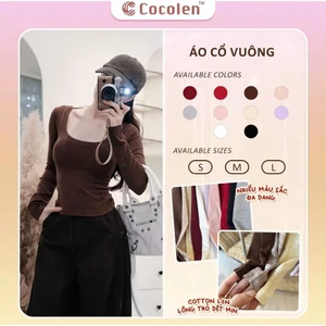 Áo Cổ Vuông Cotton Len Lông Thỏ Hàn Dệt Mịn Cao Cấp - Form Ôm Tôn Dáng - Dễ Phối Đồ A057