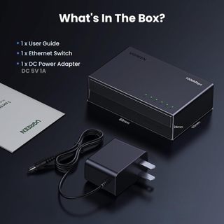 Switch chia mạng 5 cổng LAN | Gigabit RJ45 10/100/1000Mbps | Ugreen 35492EU cao cấp (EU Plug) | Bảo hành 18 tháng 1 đổi