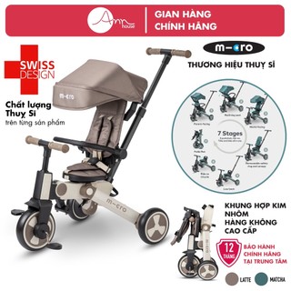 [Thuỵ Sĩ] Xe đẩy ba bánh Micro Tricycle - Xe đẩy đa tính năng 7in1 - 6 tháng đến 6 tuổi - Gập gọn