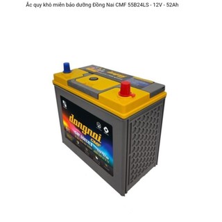 Bình ắc quy khô 12v miễn bảo dưỡng đồng nai CMF 55B24LS 52ah (cọc to)
