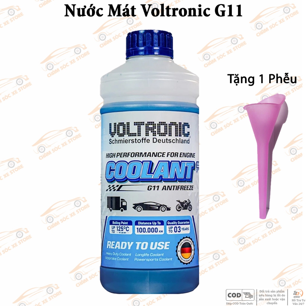Nước Làm Mát VOLTRONIC G11 Và Voltronic G12+ Tặng Kèm 1 Phễu