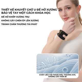 Dây đeo bảo vệ cổ tay ECOFIT tập gym, yoga, chơi thể thao, chống bong gân, hỗ trợ cổ tay TFCC