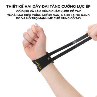 Dây đeo bảo vệ cổ tay ECOFIT tập gym, yoga, chơi thể thao, chống bong gân, hỗ trợ cổ tay TFCC