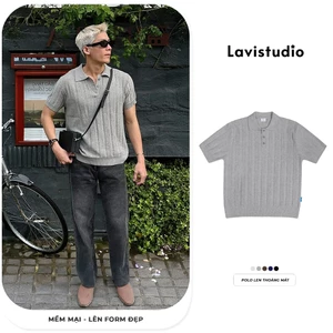 Áo Polo LEN THỎ Local Brand Lavi Studio/ PLAIN Nam Nữ Unisex