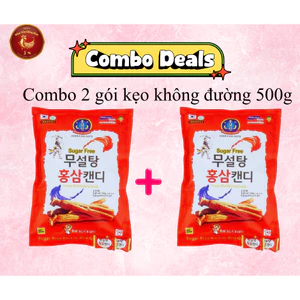 Combo 2 Gói Kẹo Hồng Sâm Không Đường Korea Red Ginseng Candy