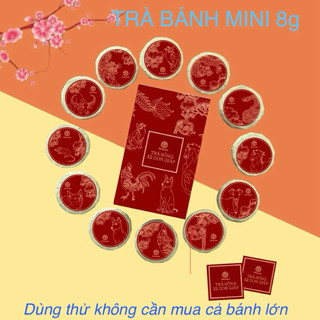 Bánh Trà Sống Shanam Mini 8g, Shan Tuyết Cổ Thụ, Giá Dùng Thử Cho Người Mới, Chát Nhẹ,Hậu Ngọt Dễ Uống