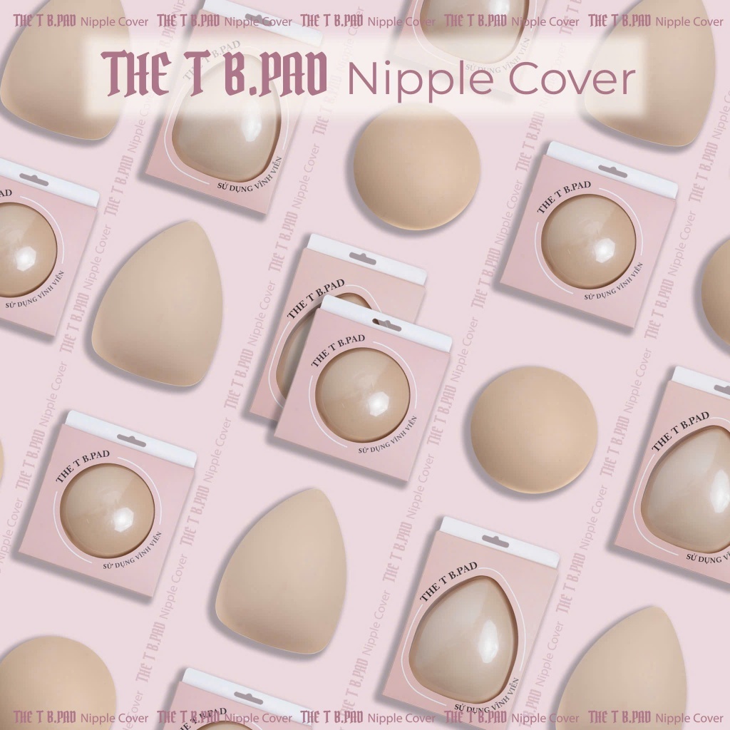 Hộp Quà Tặng Miếng Dán Ngực The T B.Pad Cao Cấp – Combo 10 Đôi Mix 5 Đôi Vát + 5 Đôi Tam Giác, Set Quà Lễ Hội