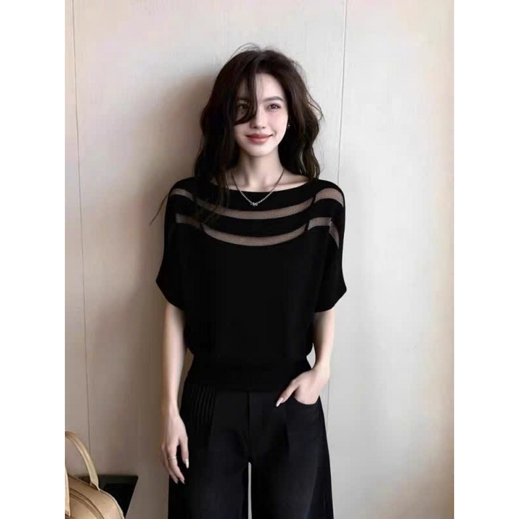 Áo Bigsize Nữ Tú Mỡ Áo Bigsize Thiết Kế Kiểu Cánh Dơi Cổ Tròn Đi Chơi Đi Tiệc Đủ Size 45-80kg AK0429 | BigBuy360 - bigbuy360.vn