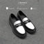 Giày da bò Penny LEMANS Black White PL01T, đế tăng cao 4cm có mùi thơm, bảo hành chính hãng 24 tháng