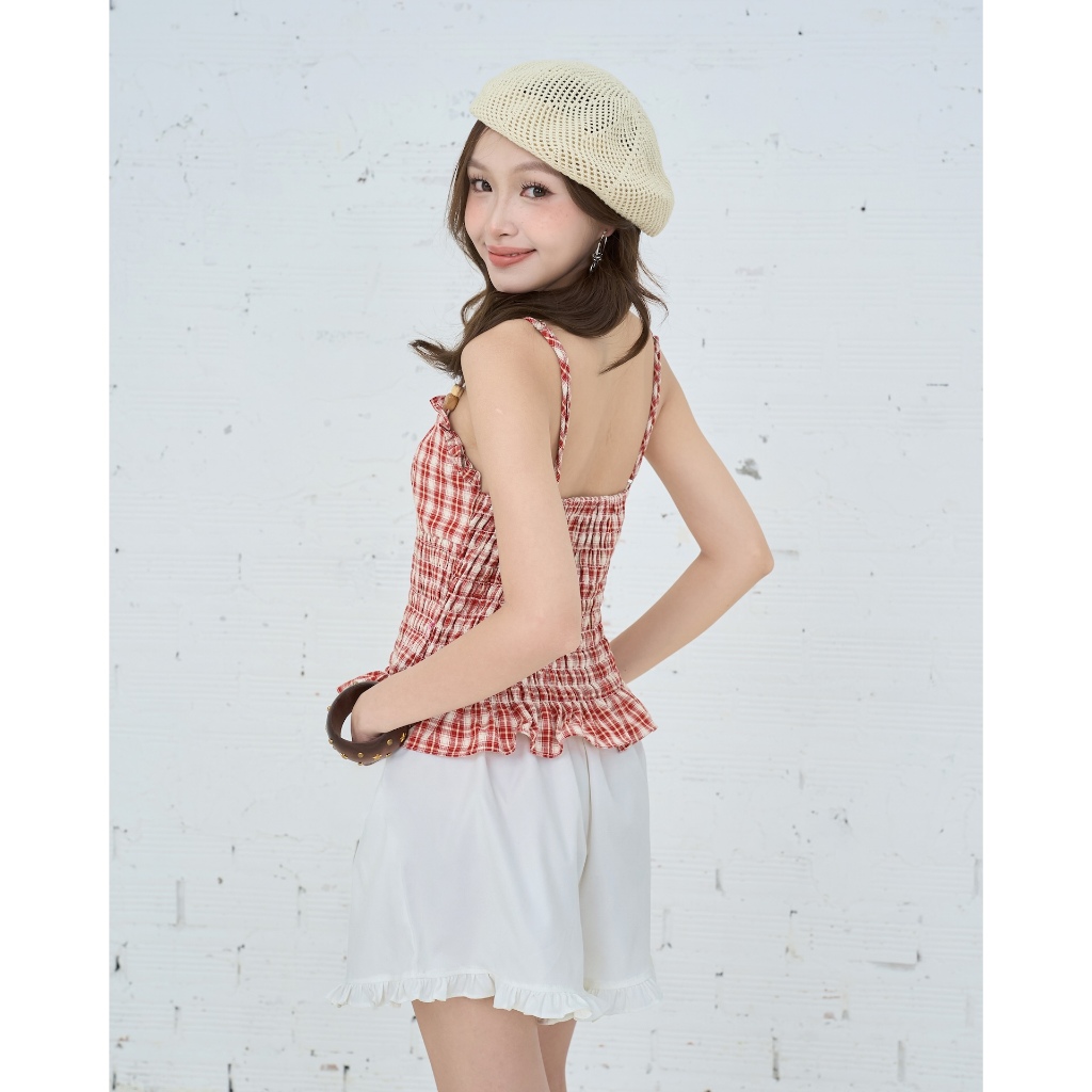Quần Shorts Nữ LAGOS Mùa Hè Đi Biển Viền Bèo Dễ Thương SECODEE