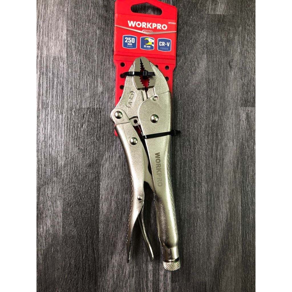Kìm bấm hàm cong WORKPRO bằng thép CR-V cao cấp: WP231057 - 130mm, WP231058 - 180mm, WP231059 -250mm, WP231060 - 300mm