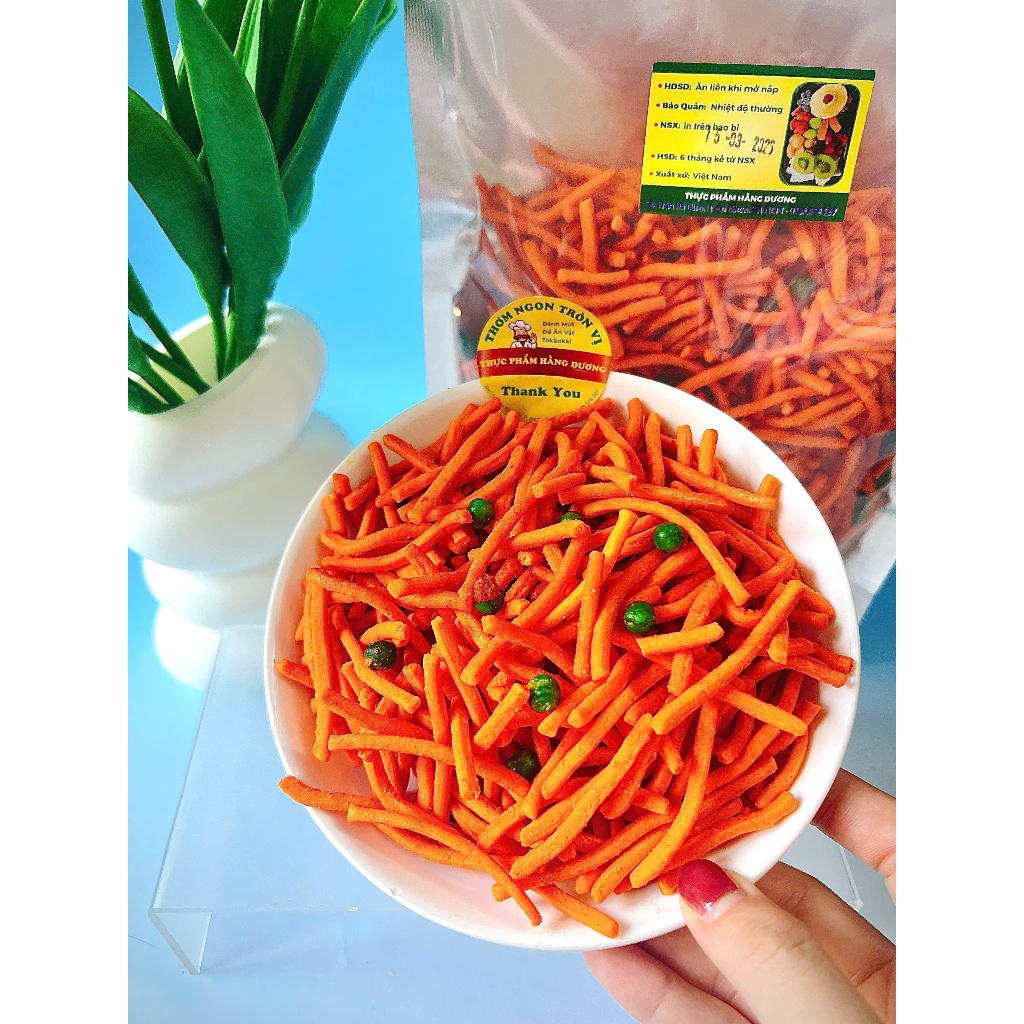 500g Bim Bim Tăm Đậu Hà Lan giòn, giòn