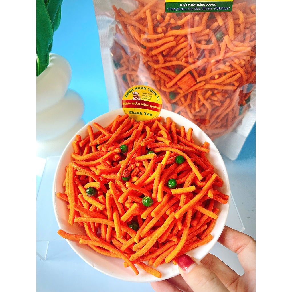 500g Bim Bim Tăm Đậu Hà Lan giòn, giòn