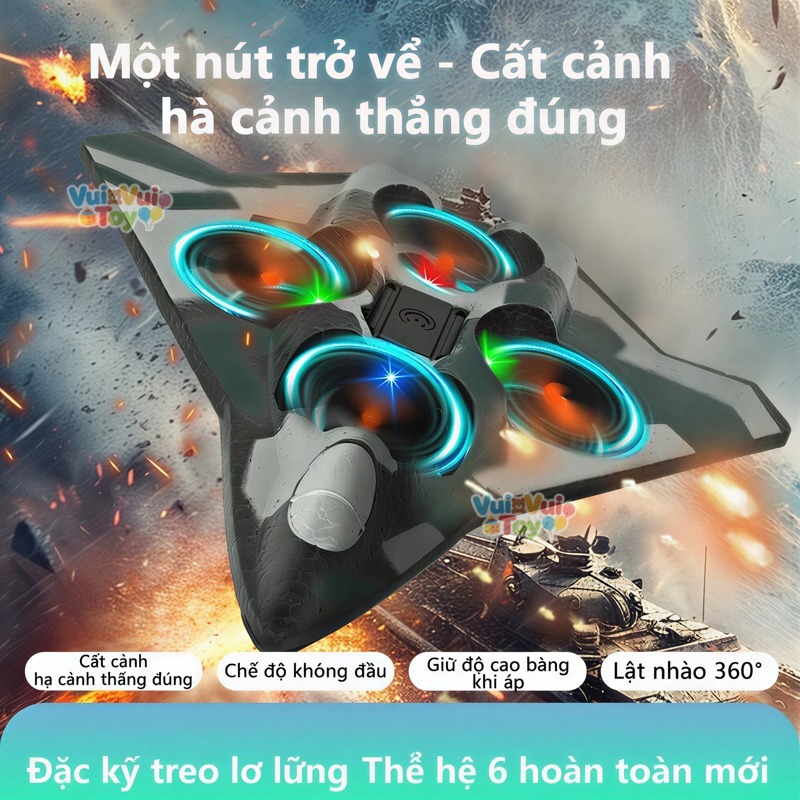 ✈️Máy bay điều khiển từ xa mô hình xốp – Đồ chơi drone chịu va đập cho trẻ em