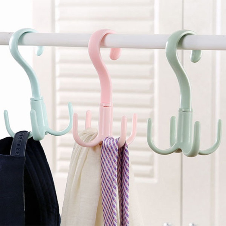 ( MÓC 6 CHẤU BI TRÒN ) Móc Treo Quần Áo RUMI - 360 Độ Đa Năng Di Động, Tiết Kiệm Không Gian C20