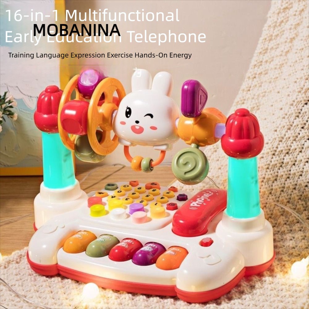 Đồ Chơi Điện Thoại Cho Bé Tiếng Anh Đa Chức Năng Phát Nhạc Kèm Mô Hình Điện Thoại Đồ Chơi Bận Rộn -Đồ Chơi Cho Bé PUKAPI