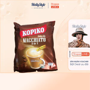 U66_ Túi Cà Phê Cafe Kopiko Macchiato 3in1 bịch 400gr (20 gói)